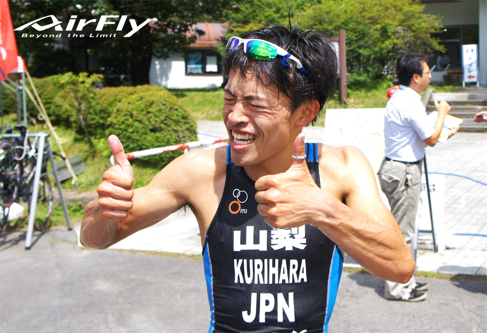 スポーツサングラス スポーツアイウェア トライアスロン 栗原選手