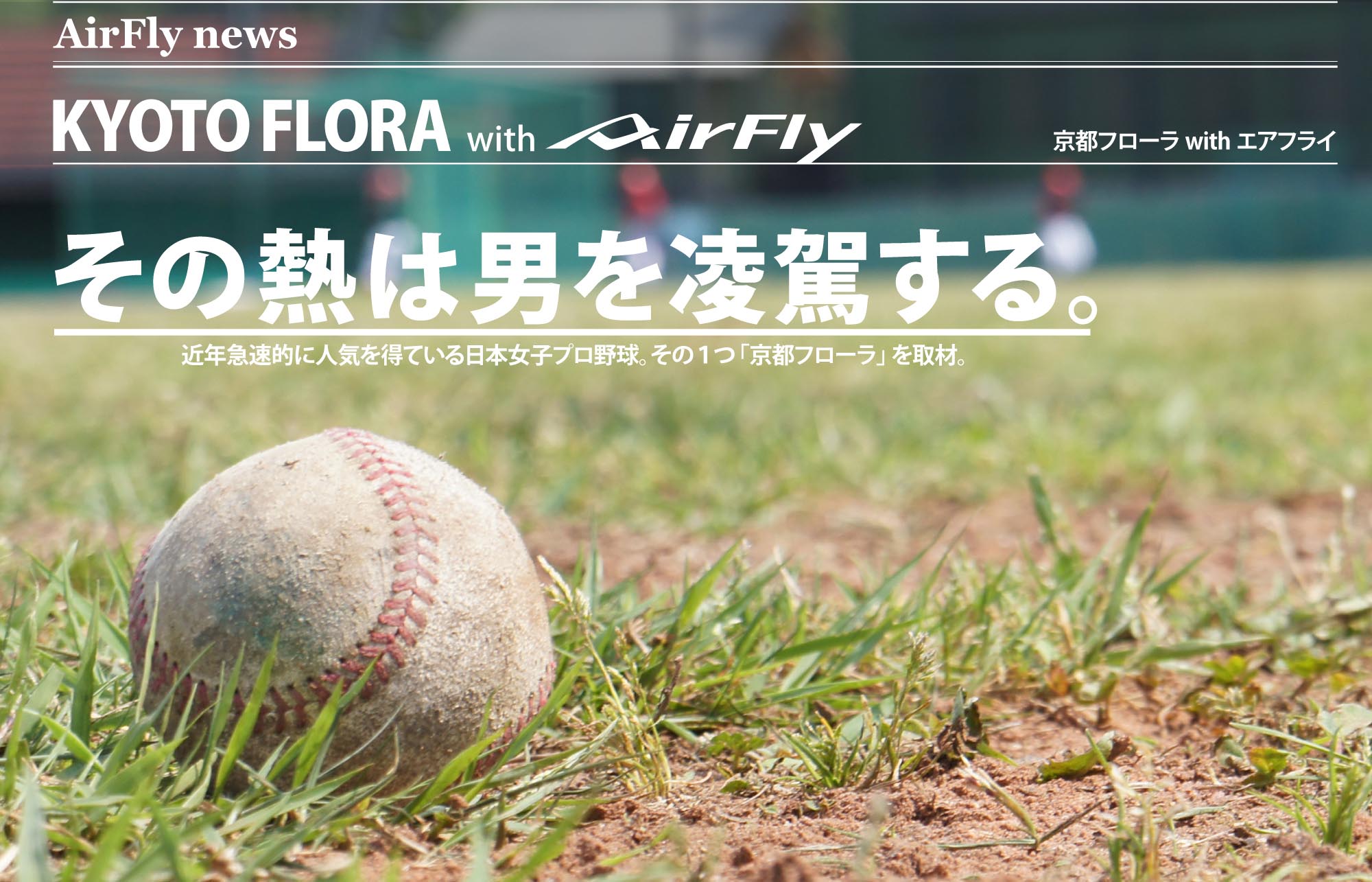 スポーツサングラス   スポーツアイウェア 日本女子プロ野球リーグ 京都フローラ　エアフライ