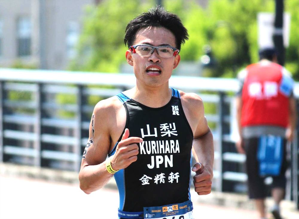 トライアスロン 栗原正明選手 エアフライ スポーツアイウェア